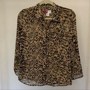 Leopard print blouse
